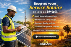 🔆 NRJSOLAIRE lance la réservation en ligne de ses services solaires au Sénégal