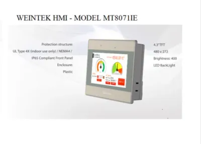 Écran HMI Tactile 7 pouces Weintek