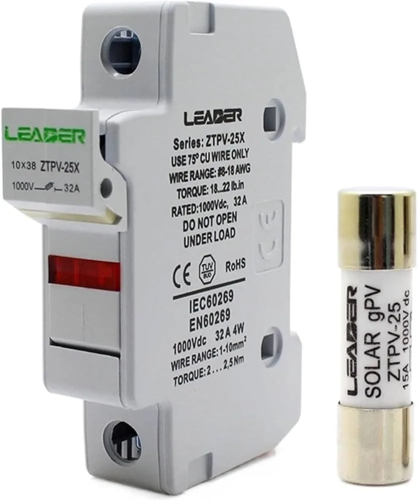 Fusible DC 10A avec porte-fusible