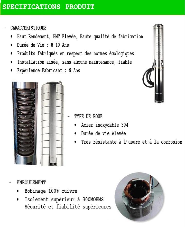 Kit pompage solaire 30 m3 par jour HMT jusqu à 20m - NRJSOLAIRE
