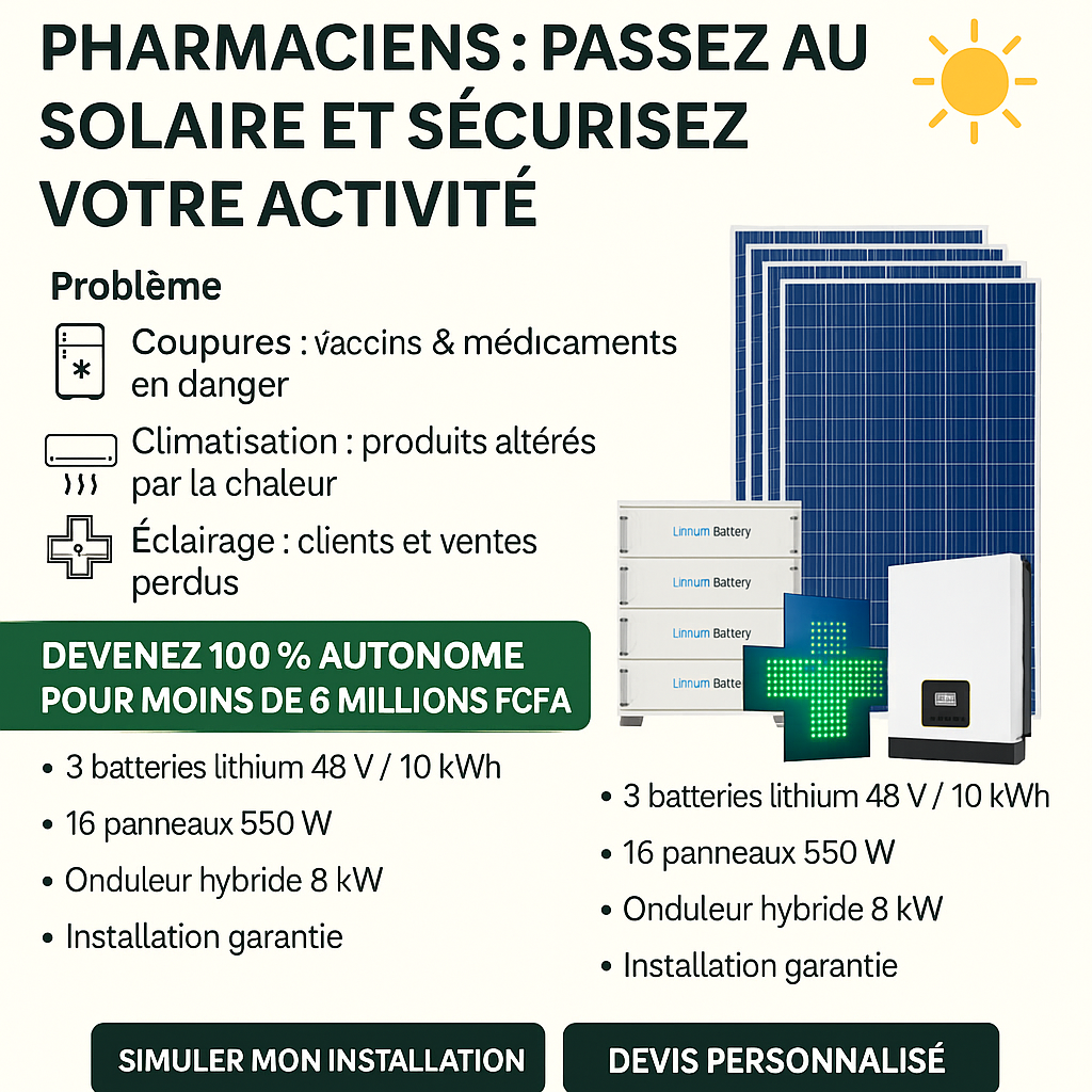 Pharmacie pour solaire