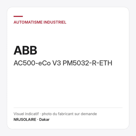 ABB AC500-eCo V3 PM5032-R-ETH — visuel indicatif NRJSOLAIRE