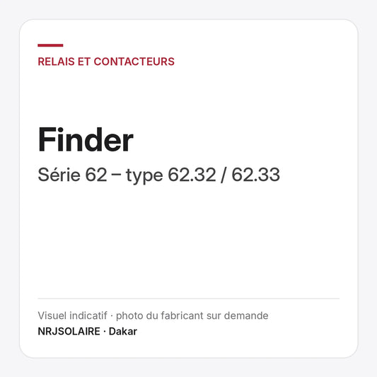 Finder Série 62 – type 62.32 / 62.33 — visuel indicatif NRJSOLAIRE