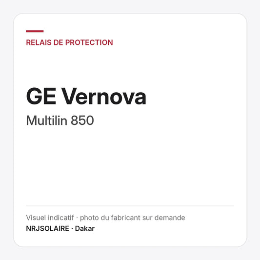 GE Vernova Multilin 850 — visuel indicatif NRJSOLAIRE