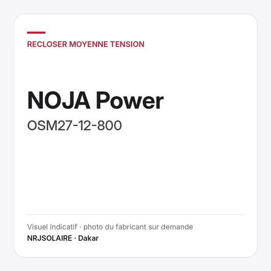 NOJA Power OSM27-12-800 — visuel indicatif NRJSOLAIRE