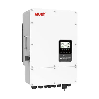 Onduleur Hybride MUST 8kW Triphasé IP65 Double MPP