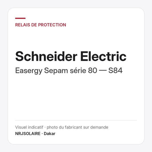 Schneider Electric Easergy Sepam série 80 — S84 — visuel indicatif NRJSOLAIRE
