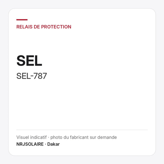 SEL SEL-787 — visuel indicatif NRJSOLAIRE