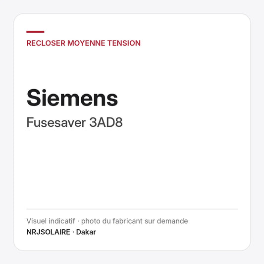 Siemens Fusesaver 3AD8 — visuel indicatif NRJSOLAIRE