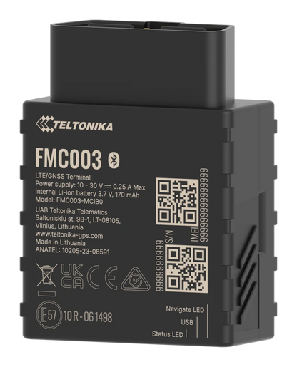 Teltonika FMC003, traceur OBDII 4G LTE Cat 1 — photo constructeur
