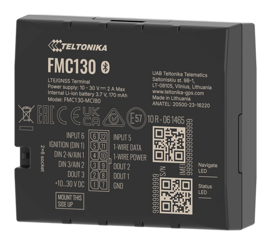 Teltonika FMC130, traceur GPS 4G LTE Cat 1 — photo constructeur