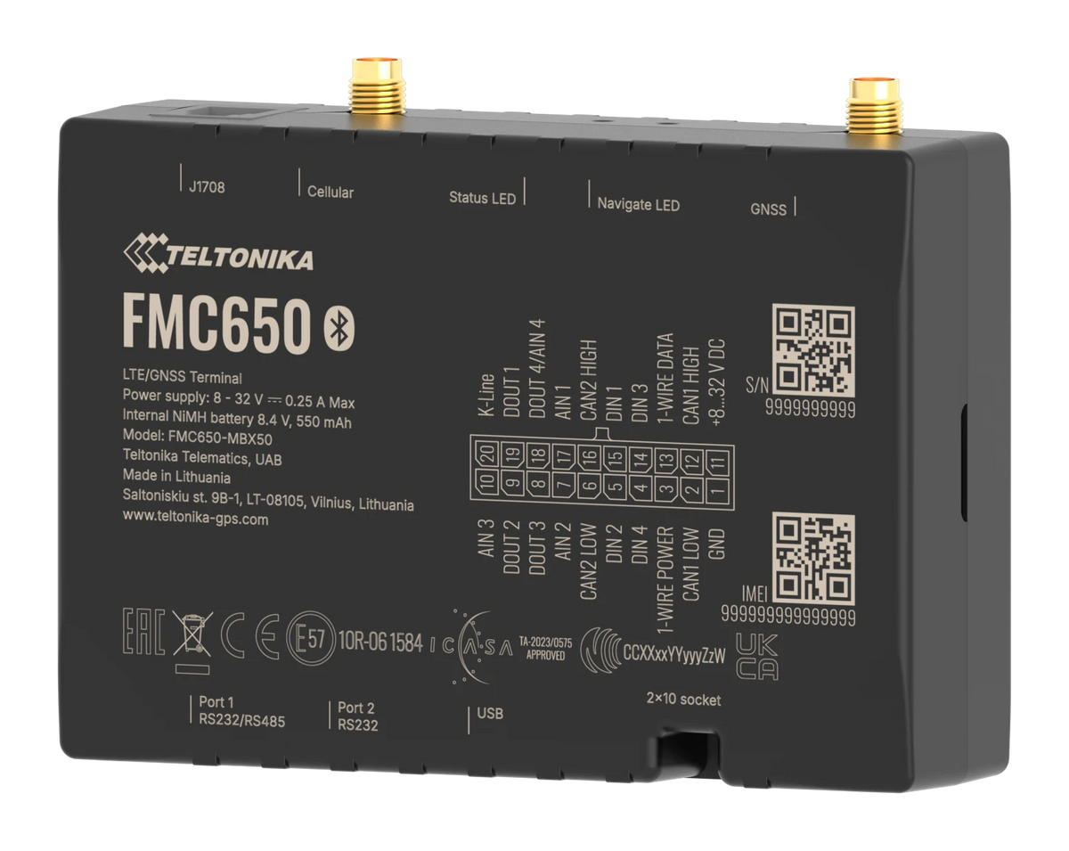 Teltonika FMC650, traceur GPS 4G pour poids lourds — photo constructeur
