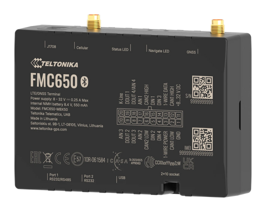 Teltonika FMC650, traceur GPS 4G pour poids lourds — photo constructeur