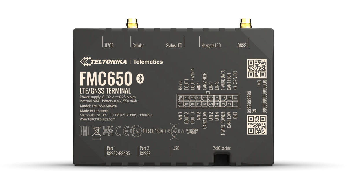 Teltonika FMC650, traceur GPS 4G pour poids lourds — photo constructeur