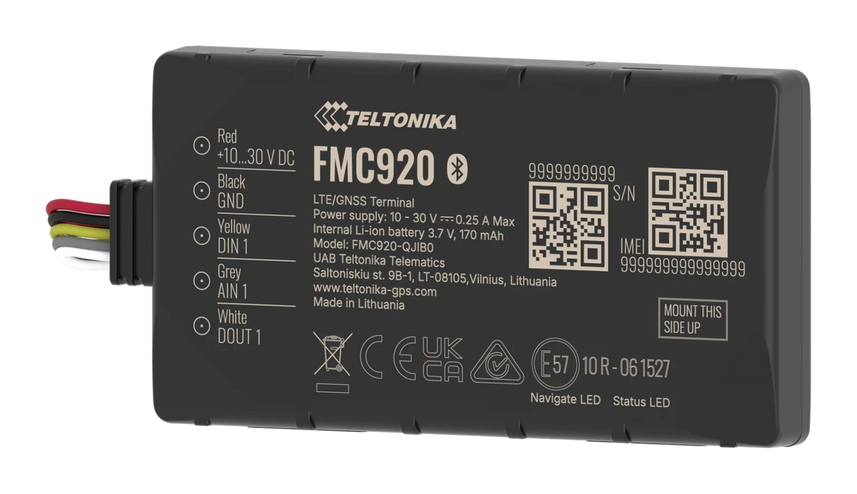 Teltonika FMC920, traceur GPS compact 4G — photo constructeur